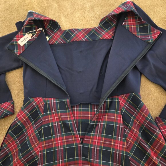 NWT Miss Patina London Glamis Dress Tartan Plaid Size US 6 Med Academia Heritage - Picture 9 of 16